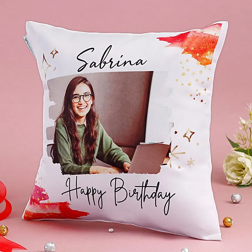 Cuddly Birthday Personalised Cushion - Image 4